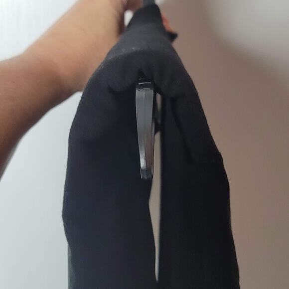 By. DYLN Ryan Cropped Tank XK Black New Size XS Slit Side Padded Shoulder - Picture 2 of 6